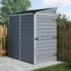4' X 6' Palram Canopia Grey Skylight Pent Plastic Shed (1.17m X 1.77m)
