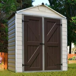 6' X 3' Palram Canopia Tan Skylight Plastic Shed (1.85m X 0.9m)
