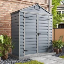 6' X 3' Palram Canopia Grey Skylight Plastic Shed (1.85m X 0.9m)