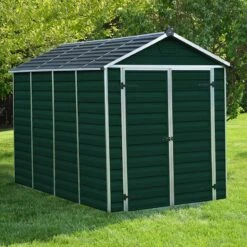 6' X 10' Palram Canopia Green Skylight Plastic Shed (1.85m X 3.04m)