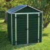 6' X 5' Palram Canopia Dark Green Skylight Plastic Shed (1.85m X 1.54m)