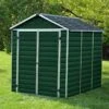 6' X 8' Palram Canopia Dark Green Skylight Plastic Shed (1.85m X 2.29m)