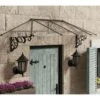 8’9 X 2’11 Palram Canopia Lily 2600 Black Clear Door Canopy (2.67m X 0.88m)