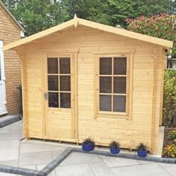 Shire Bucknells 3.6m X 3m Log Cabin Summerhouse (28mm)