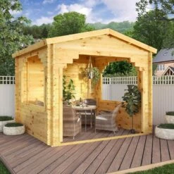 10' X 10' Mercia Premium Wooden Garden Gazebo (3.14m X 3.04m)