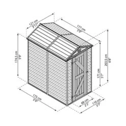 4' X 6' Palram Canopia Tan Skylight Plastic Shed (1.21m X 1.77m) -Halls || Lifetime || Keter Sales 02 703474bun 4x6 palram canopia tan skylight shed drawing min