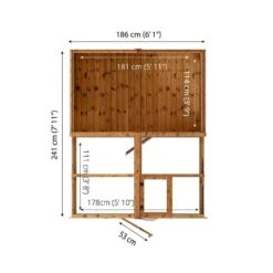 8'x6' (2.4x1.8m) Mercia Shiplap Wooden Apex Greenhouse Combi Shed -Halls || Lifetime || Keter Sales 02 si 004 001 0024 drawing min