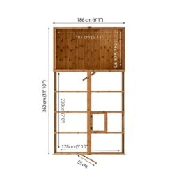 12'x6' (3.6x1.8m) Mercia Shiplap Wooden Apex Greenhouse Combi Shed -Halls || Lifetime || Keter Sales 02 si 004 001 0026 drawing min