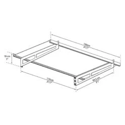 4’11 X 3’1 Palram Canopia Bremen 1500 Grey Clear Door Canopy (1.5m X 0.94) -Halls || Lifetime || Keter Sales 03 706192 bremen 1500 drawing min 1