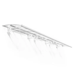 21' X 5' Palram Canopia Bordeaux 6690 Large Door Canopy - White Mist (6.71m X 1.39m) -Halls || Lifetime || Keter Sales 03 706831 21x5 pc bordeaux wm render min