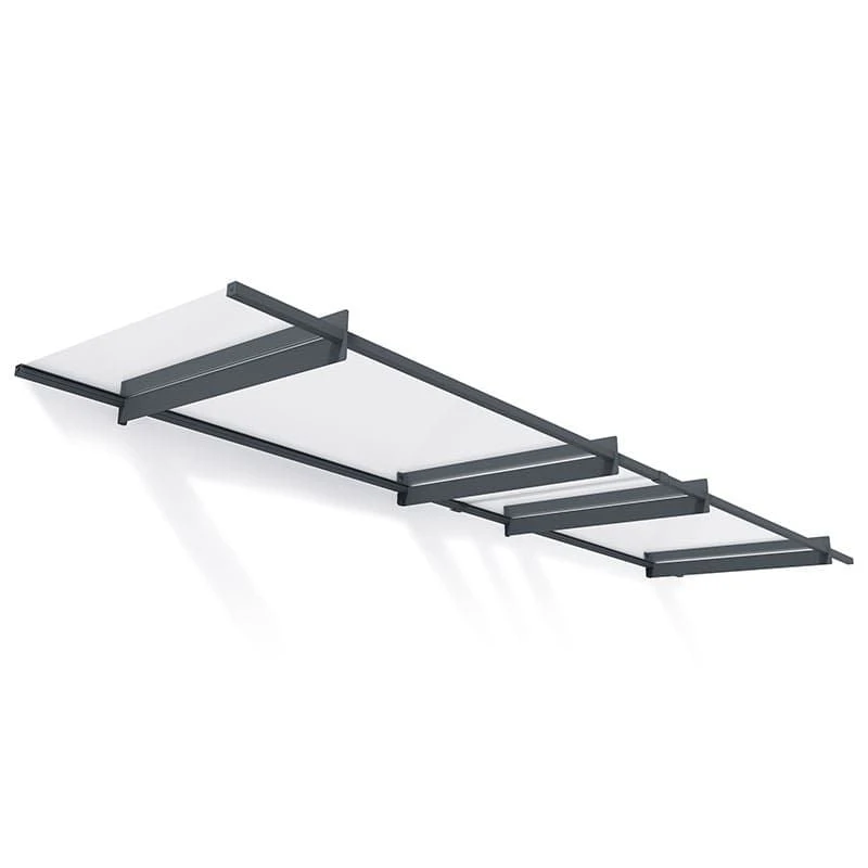 14' X 3' Palram Canopia Nancy 4100 Door Canopy - Grey (4.11m X 0.94m) 3 14' X 3' Palram Canopia Nancy 4100 Door Canopy - Grey (4.11m X 0.94m) - Image 3