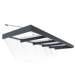 15’5 X 4’7 Palram Canopia Sophia XL 5000 Grey Clear Door Canopy (4.71m X 1.4m) -Halls || Lifetime || Keter Sales 03 706976 sophia 5000 render min