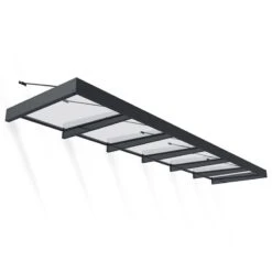 18’6 X 4’7 Palram Canopia Sophia XL 6000 Grey Clear Door Canopy (5.65m X 1.4m) -Halls || Lifetime || Keter Sales 03 707290 sophia 6000 render min