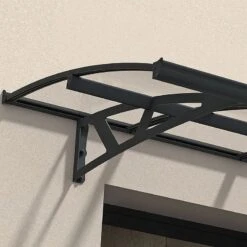 7’4 X 4’7 Palram Canopia Amsterdam 2230 Grey Clear Door Canopy (2.24m X 1.39m) -Halls || Lifetime || Keter Sales 04 705458 amsterdam 2230 feature1 min