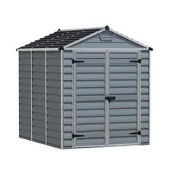 6' X 8' Palram Canopia Grey Skylight Plastic Shed (1.85m X 2.29m) -Halls || Lifetime || Keter Sales 04 705584hd 6x8 palram canopia grey skylight shed render min