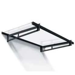 4’11 X 3’1 Palram Canopia Bremen 1500 Grey Clear Door Canopy (1.5m X 0.94) -Halls || Lifetime || Keter Sales 04 706192 bremen 1500 render min 1