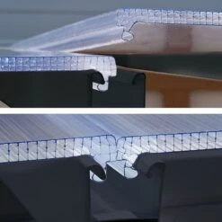 10' X 10' Palram Canopia SanRemo Grey Lean-To Conservatory (3.05m X 3.05m) -Halls || Lifetime || Keter Sales 05 706624 10x10 pc sanremo grey feature min