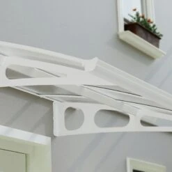 7' X 5' Palram Canopia Bordeaux 2230 Large Door Canopy - White Mist (2.24m X 1.39m) -Halls || Lifetime || Keter Sales 05 706829 7x5 pc bordeaux wm feature min