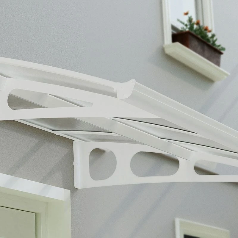 14' X 5' Palram Canopia Bordeaux 4460 Large Door Canopy - White Mist (4.47m X 1.39m) 5 14' X 5' Palram Canopia Bordeaux 4460 Large Door Canopy - White Mist (4.47m X 1.39m) - Image 5