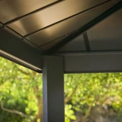 14' X 16' Palram Canopia Dallas Grey Garden Gazebo (4.22m X 4.84m) -Halls || Lifetime || Keter Sales 05 707106 14x16 pc dallas feature min