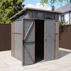 7’ X 7’ Mercia Premium Composite Pent Shed (2.03m X 2.08m) -Halls || Lifetime || Keter Sales 05 esdxl30pls027 mercia 7x7 composite shed insitu4 min