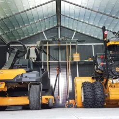 11' X 13.1' Palram Canopia Yukon Dark Grey Skylight Plastic Shed (3.32m X 3.93m) -Halls || Lifetime || Keter Sales 06 705159 11x13 palram canopia yukon shed feature1 min