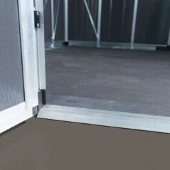 11' X 13.1' Palram Canopia Yukon Dark Grey Skylight Plastic Shed With WPC Floor (3.32m X 3.93m) -Halls || Lifetime || Keter Sales 06 705161 11x13 palram canopia yukon shed feature2 min