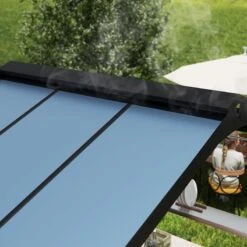 8' X 6' Palram Canopia Austin 2400 BBQ Shelter Gazebo - Black (2.84m X 1.8m) -Halls || Lifetime || Keter Sales 06 706835 8x6 pc austin feature min