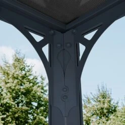 10x10 Palram Canopia Milano 3000 Garden Gazebo -Halls || Lifetime || Keter Sales 07 703728 palram canopia milano 3000 gazebo feature2 min