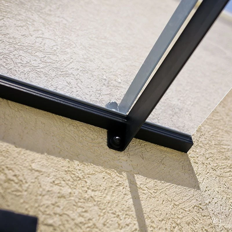 14' X 3' Palram Canopia Nancy 4100 Door Canopy - Grey (4.11m X 0.94m) 8 14' X 3' Palram Canopia Nancy 4100 Door Canopy - Grey (4.11m X 0.94m) - Image 8