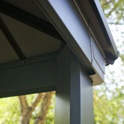 14' X 16' Palram Canopia Dallas Grey Garden Gazebo (4.22m X 4.84m) -Halls || Lifetime || Keter Sales 08 707106 14x16 pc dallas feature min