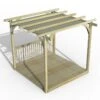 8' X 8' Forest Pergola Deck Kit With Retractable Canopy No. 2 (2.4m X 2.4m)