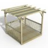 8' X 8' Forest Pergola Deck Kit With Retractable Canopy No. 3 (2.4m X 2.4m)