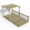 8' X 16' Forest Pergola Deck Kit With Retractable Canopy No. 2 (2.4m X 4.8m)