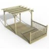 8' X 16' Forest Pergola Deck Kit With Retractable Canopy No. 3 (2.4m X 4.8m)