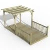 8' X 16' Forest Pergola Deck Kit With Retractable Canopy No. 4 (2.4m X 4.8m)