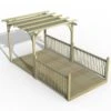 8' X 16' Forest Pergola Deck Kit With Retractable Canopy No. 8 (2.4m X 4.8m)