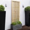 Forest 6' X 2' Pressure Treated Vertical Slatted Garden Screen Panel (1.8m X 0.6m)