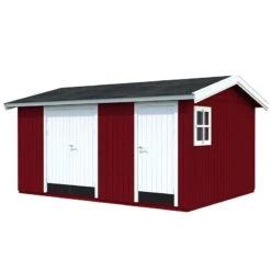15' X 11' Palmako Olaf Premium (88mm) Multi-room Shed (4.5m X 3.3m) -Halls || Lifetime || Keter Sales 101231 15x11 palmako olaf shed cutout2 min