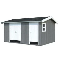 15' X 11' Palmako Olaf Premium (88mm) Multi-room Shed (4.5m X 3.3m) -Halls || Lifetime || Keter Sales 101231 15x11 palmako olaf shed cutout3 min