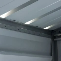 10' X 13' Yardmaster Castleton Anthracite Metal Shed (3m X 3.9m) 13 10' X 13' Yardmaster Castleton Anthracite Metal Shed (3m X 3.9m) -Halls || Lifetime || Keter Sales 1013aeyz 10x13 yardmaster castleton metal shed close up4 min 1