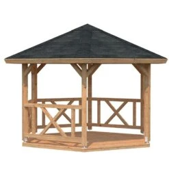 3.3x3.3m (11'x11') Palmako Betty Garden Pavilion - Luxury Gazebo -Halls || Lifetime || Keter Sales 103879 3 3 x 3 3m palmako betty pavilion cutout3 min