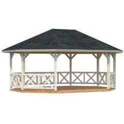 6x4.5m (20'x15') Palmako Betty Garden Pavilion - Luxury Gazebo -Halls || Lifetime || Keter Sales 104704 6 x 4 5m palmako betty gazebo cutout1 min