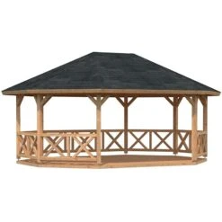 6x4.5m (20'x15') Palmako Betty Garden Pavilion - Luxury Gazebo -Halls || Lifetime || Keter Sales 104704 6 x 4 5m palmako betty gazebo cutout2 min
