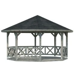 4.5x4.5m (15'x15') Palmako Betty Garden Pavilion - Luxury Gazebo -Halls || Lifetime || Keter Sales 105212 4 5 x 4 5m palmako betty gazebo cutout2 min