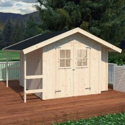 13' X 10' Palmako Marcus Heavy Duty Wooden Apex Shed (3.8m X 2.9m)