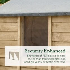 7' X 5' Forest 4Life 25yr Guarantee Overlap Pressure Treated Apex Wooden Shed (2.19m X 1.64m) -Halls || Lifetime || Keter Sales 10 4life security enhanced windows 10