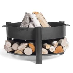 Cook King Montana Low Steel Fire Bowl And Logstore -Halls || Lifetime || Keter Sales 111248 montana fire bowl render1 min