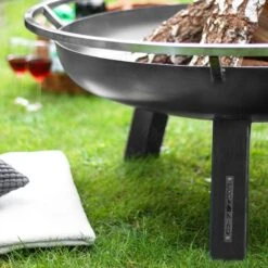 Cook King Porto Steel Fire Bowl - 80cm -Halls || Lifetime || Keter Sales 111267 porto fire bowl feature min