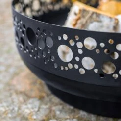 Cook King Boston Decorative Steel Fire Bowl -Halls || Lifetime || Keter Sales 111283 boston fire bowl feature1 min